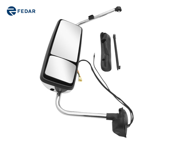 Fedar Chrome Cover Door Mirror Power Heated w/ Arm LH Fit Internationa –  Fedar Group
