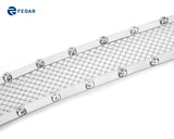 Fedar Rivet Mesh Grille Combo Insert For 04-05 Ford F-150 - Full Polished
