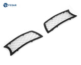 Fedar Dual Weave Mesh Grille Insert For 05-10 Chrysler 300C - Polished / Black