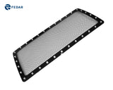 Fedar Rivet Formed Mesh Grille Insert For 07-14 Jeep Wrangler - Full Black