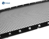 Fedar Rivet Formed Mesh Grille Insert For 07-14 Jeep Wrangler - Full Black