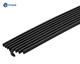 Fedar Lower Bumper Billet Grille For 2004-2005 Ford Ranger - Black