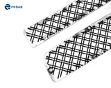 Fedar Dual Weave Mesh Grille Combo Insert For 07-13 Chevy Silverado 1500 - Black / Polished