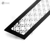 Fedar Dual Weave Mesh Grille Insert For 08-13 Cadillac CTS - Polished / Black