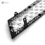 Fedar Dual Weave Mesh Grille Insert For 08-13 Cadillac CTS - Polished / Black