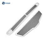 Fedar Dual Weave Mesh Grille Combo Insert For 07-09 Nissan Altima Sedan - Black / Polished