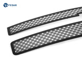 Fedar Dual Weave Mesh Grille Insert For 07-10 Chevy Silverado 3500 HD/2500 HD - Full Black