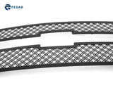 Fedar Dual Weave Mesh Grille Insert For 07-10 Chevy Silverado 3500 HD/2500 HD - Full Black
