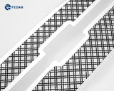 Fedar Dual Weave Mesh Grille Insert For 07-10 Chevy Silverado 2500HD/3500HD - Black / Polished