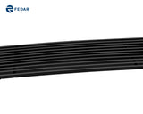 Fedar Billet Grille Combo For 2006-2008 Honda Civic Coupe Not For SI Model - Black Powder Coated