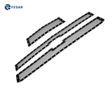Fedar Rivet Formed Mesh Grille Combo Insert For 15-16 Chevy Silverado 2500HD/3500HD - Full Black