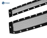 Fedar Rivet Formed Mesh Grille Combo Insert For 15-16 Chevy Silverado 2500HD/3500HD - Full Black