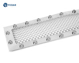Fedar Rivet Formed Mesh Grille Insert For 15-16 Chevy Silverado 2500HD/3500HD - Full Polished