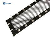 Fedar Rivet Mesh Grille Combo Insert For 15-16 Chevrolet Silverado 2500HD/3500 HD - Full Black