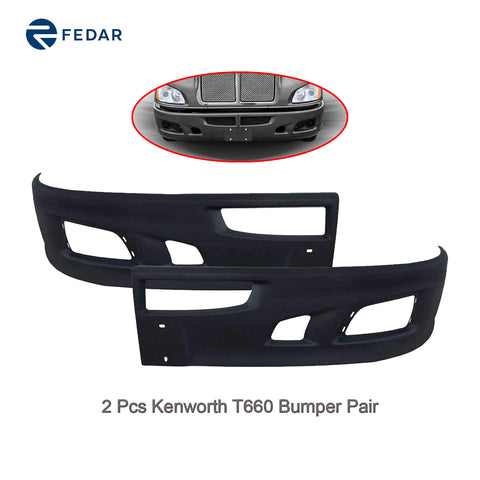 Plastic Bumper Pair Fit Kenworth T660 2008-2017